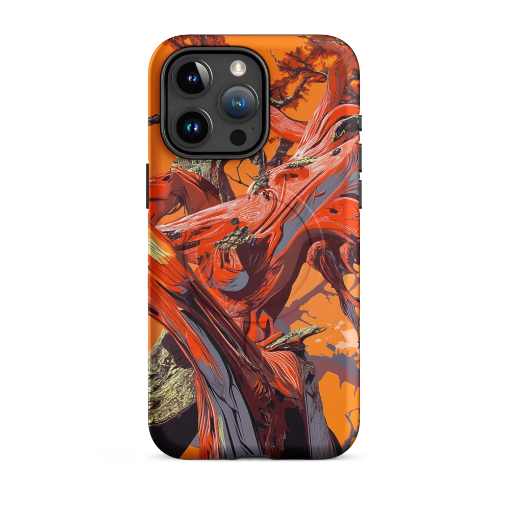 Life in Motion: An Abstract Tree | Phone Case |  15 Pro Max | MagSafe® Tough Case | Matte