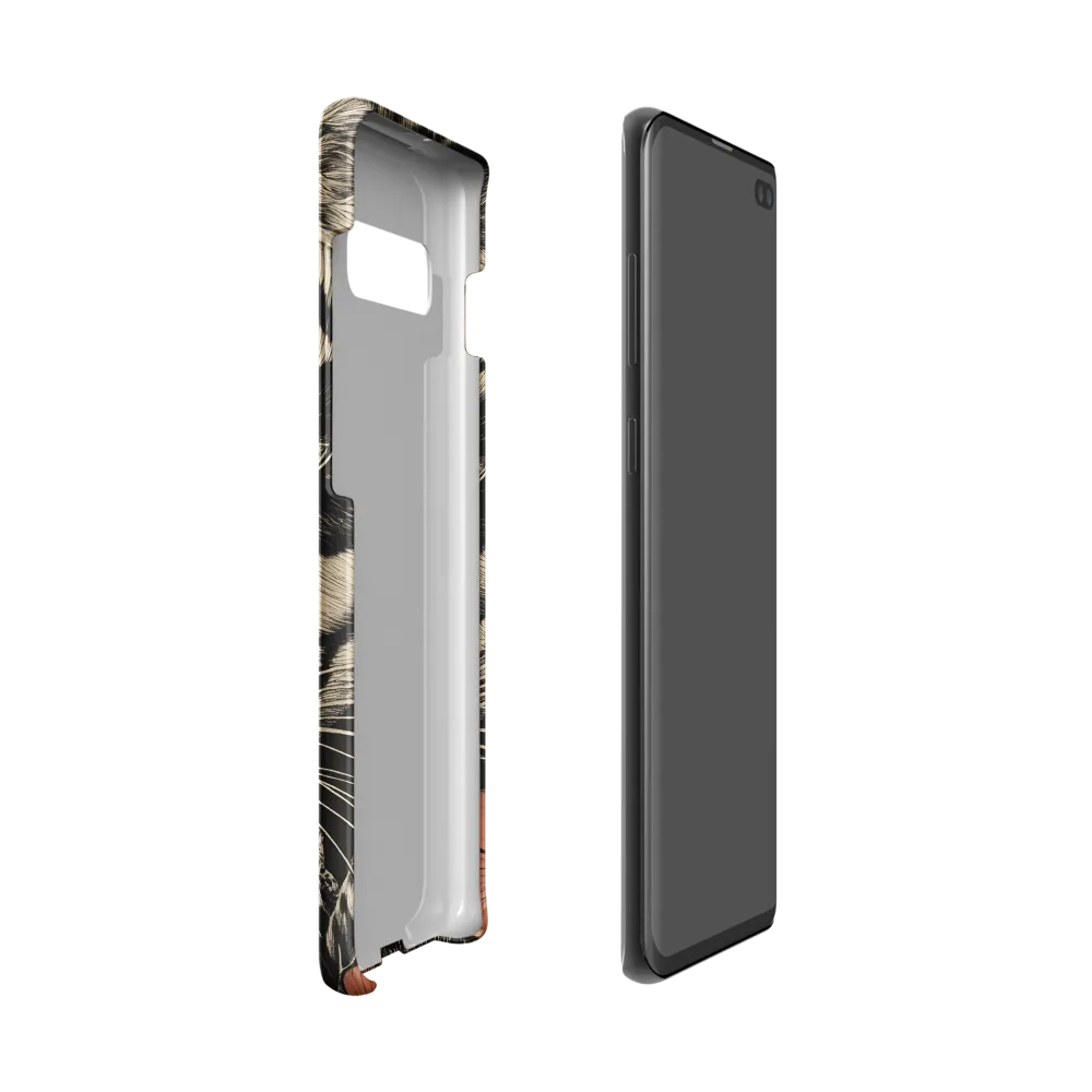 Feline Majesty: The Human-Leopard Connection | Phone Case |  S10 | Snap Case | Matte