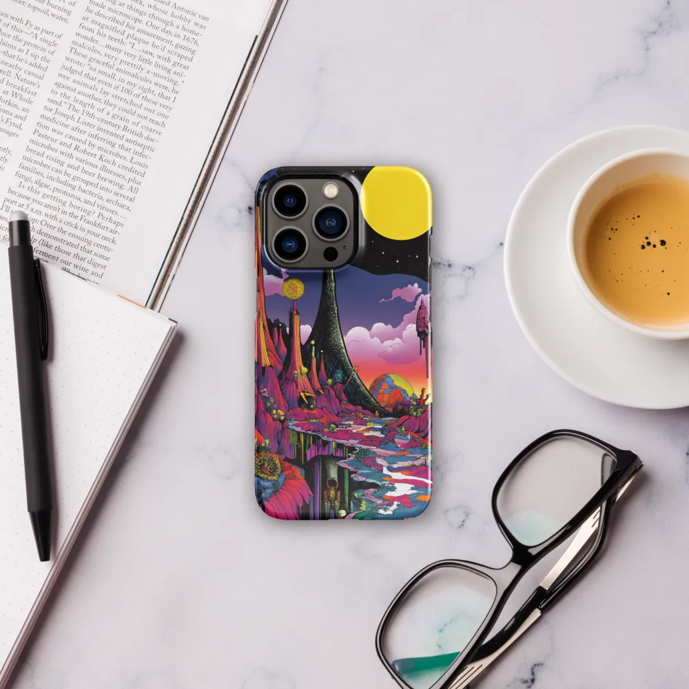Celestial Dreams: A Journey Through an Alien Landscape | Phone Case |  13 Pro | Snap Case | Glossy
