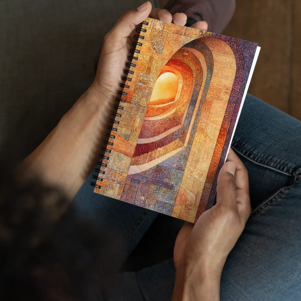 The Journey Through Shadows | Spiral Notebook