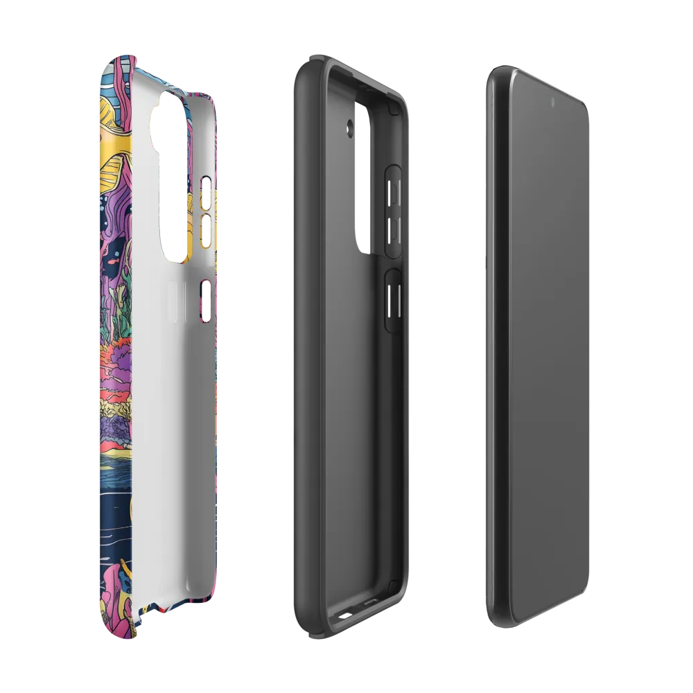Underwater Dreamscape: A Playful Encounter | Phone Case |  S21 | Tough Case | Matte