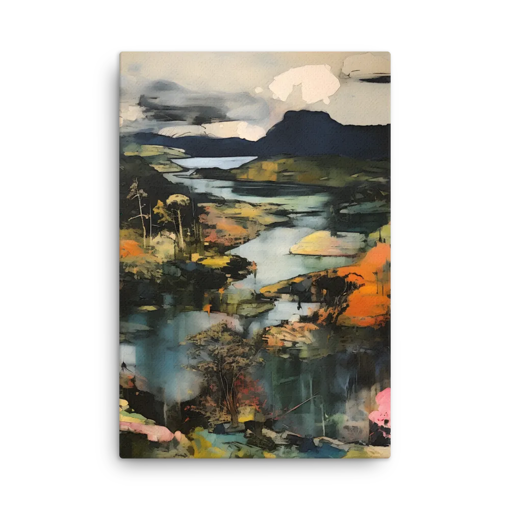 Harmony of Nature: An Abstract Journey | Thin Canvas | 24″×36″
