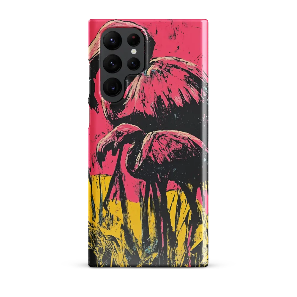 Flamingo Duet: A Pop Art Expression