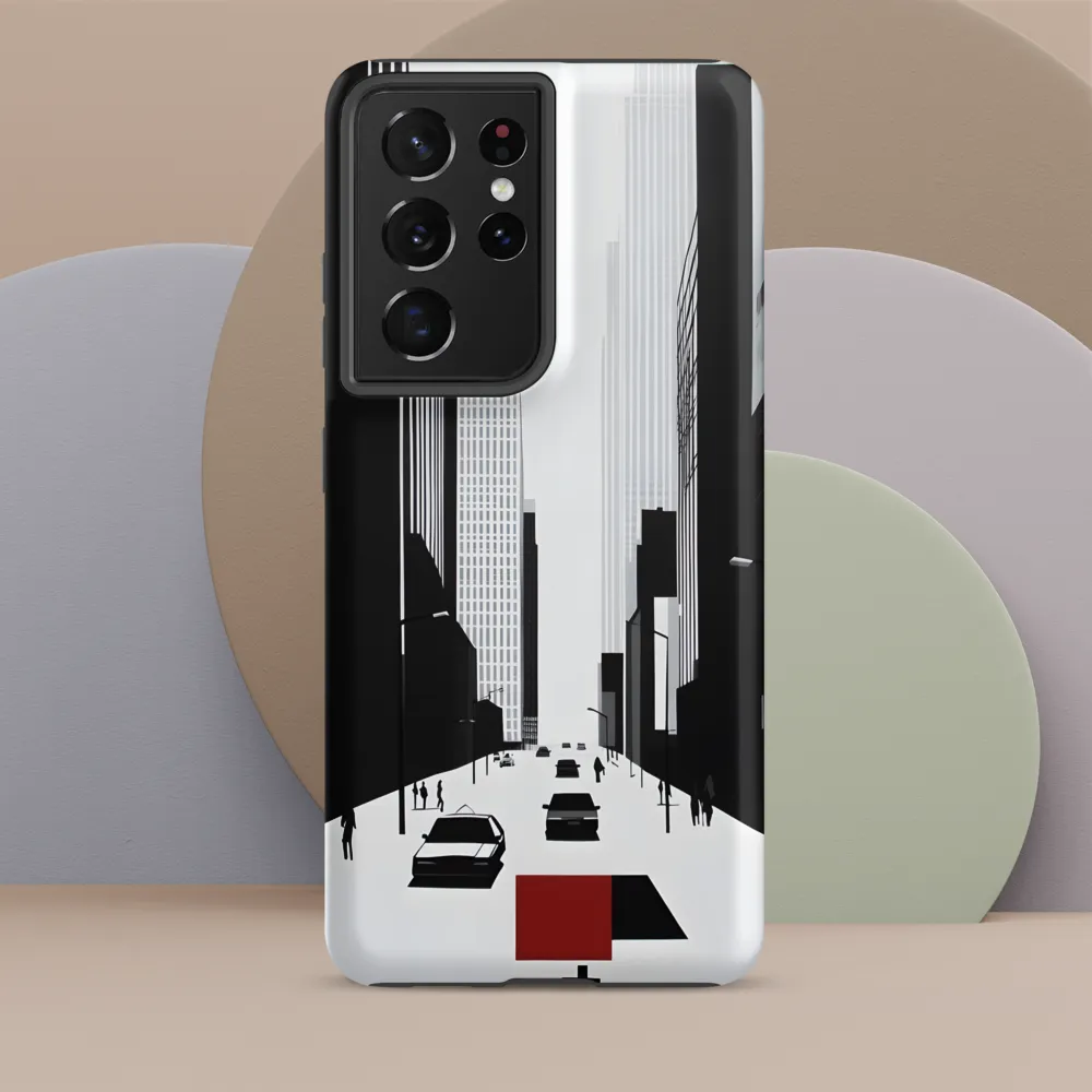Urban Solitude: A Minimalistic Cityscape