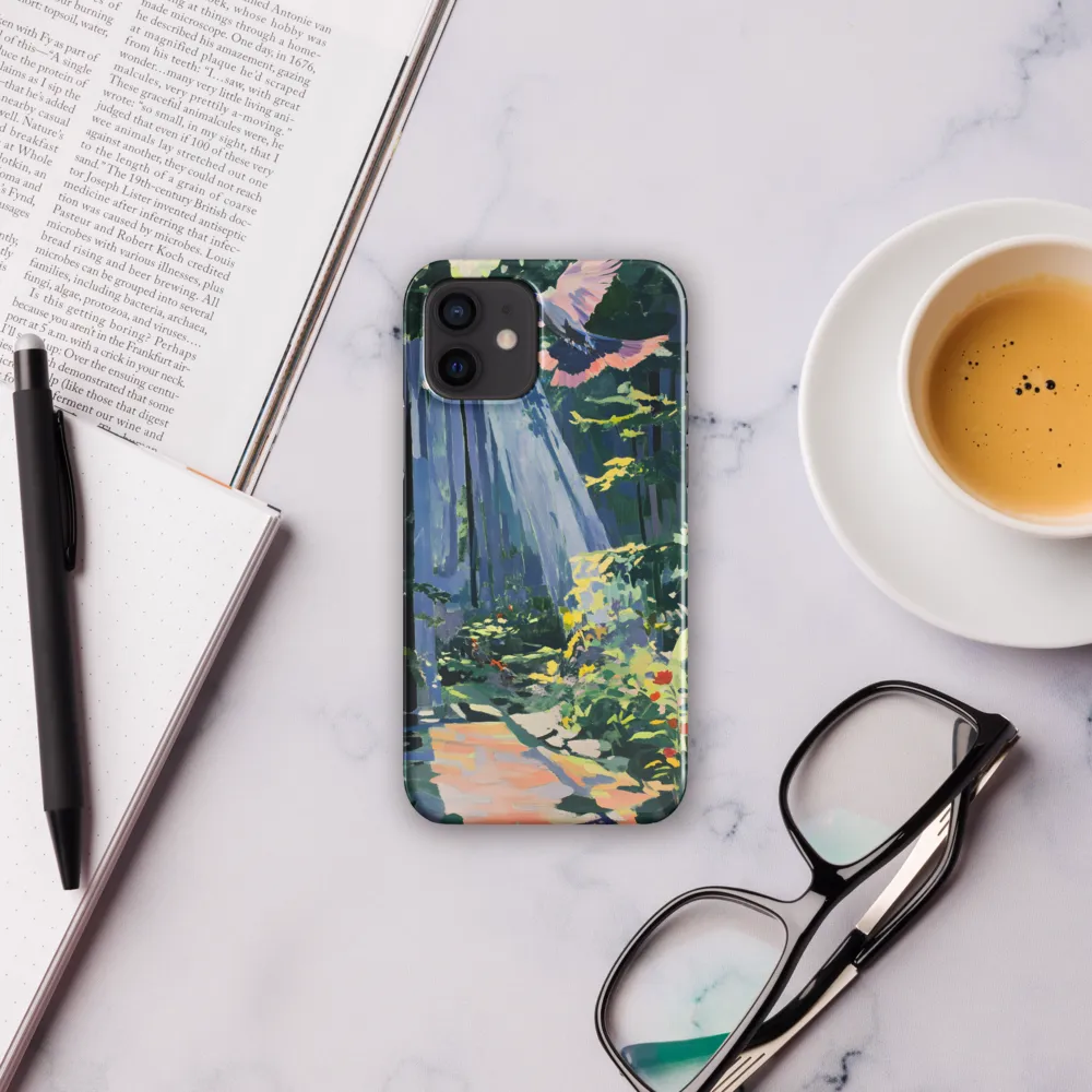 Flight of Light: A Serene Forest | Phone Case |  12 | Snap Case | Glossy