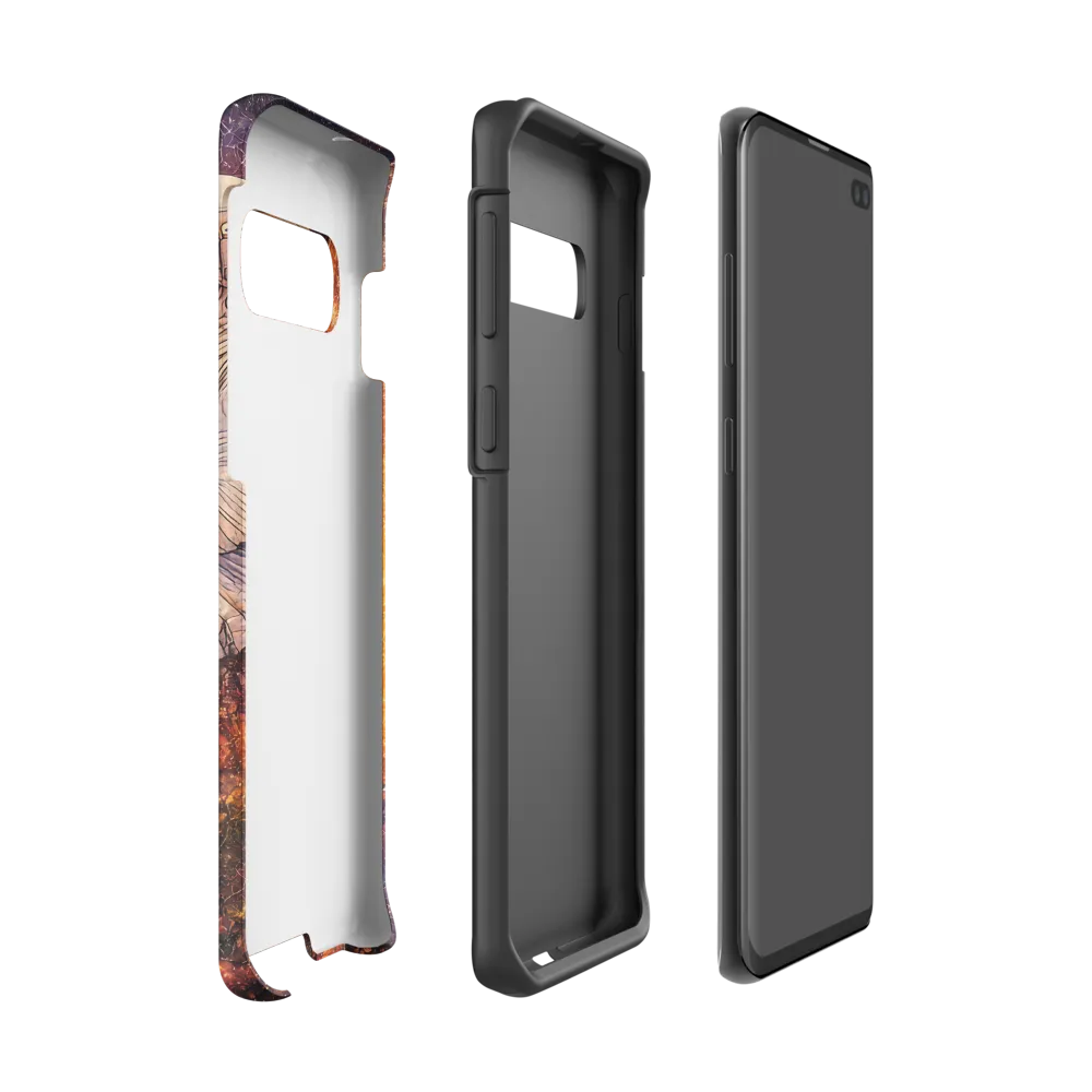 Cosmic Contemplation | Phone Case |  S10 | Tough Case | Matte