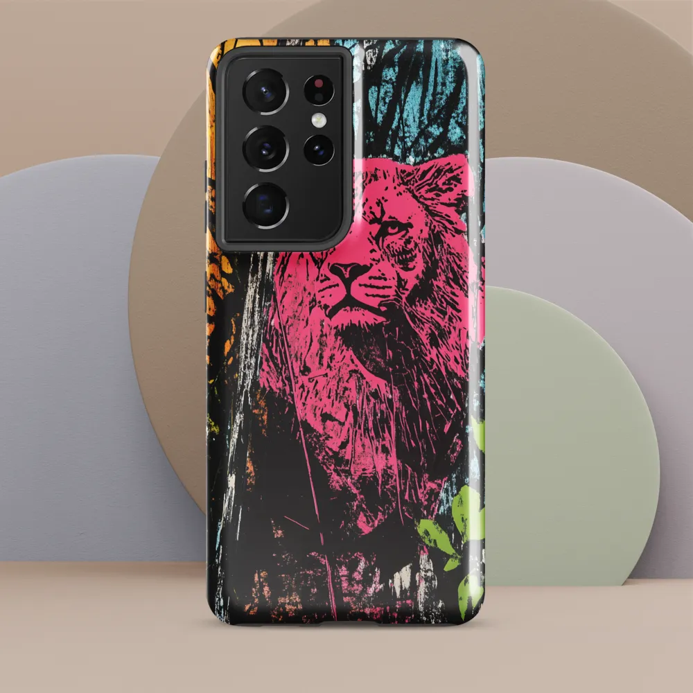 Fierce Vibrance: The Pink Lion