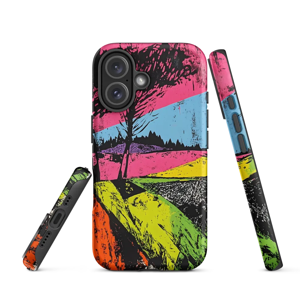 Vibrant Landscapes: An Abstract Interpretation | Phone Case