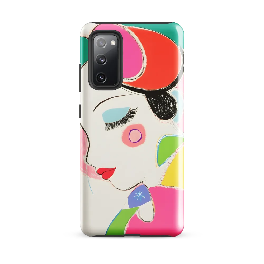 Whimsical Portrait in Colorful Abstraction