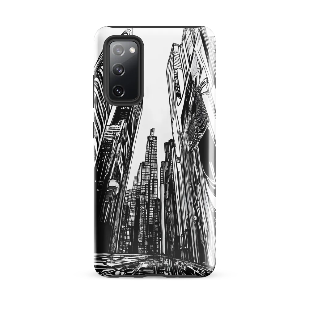 Urban Echoes: A Line Art Journey