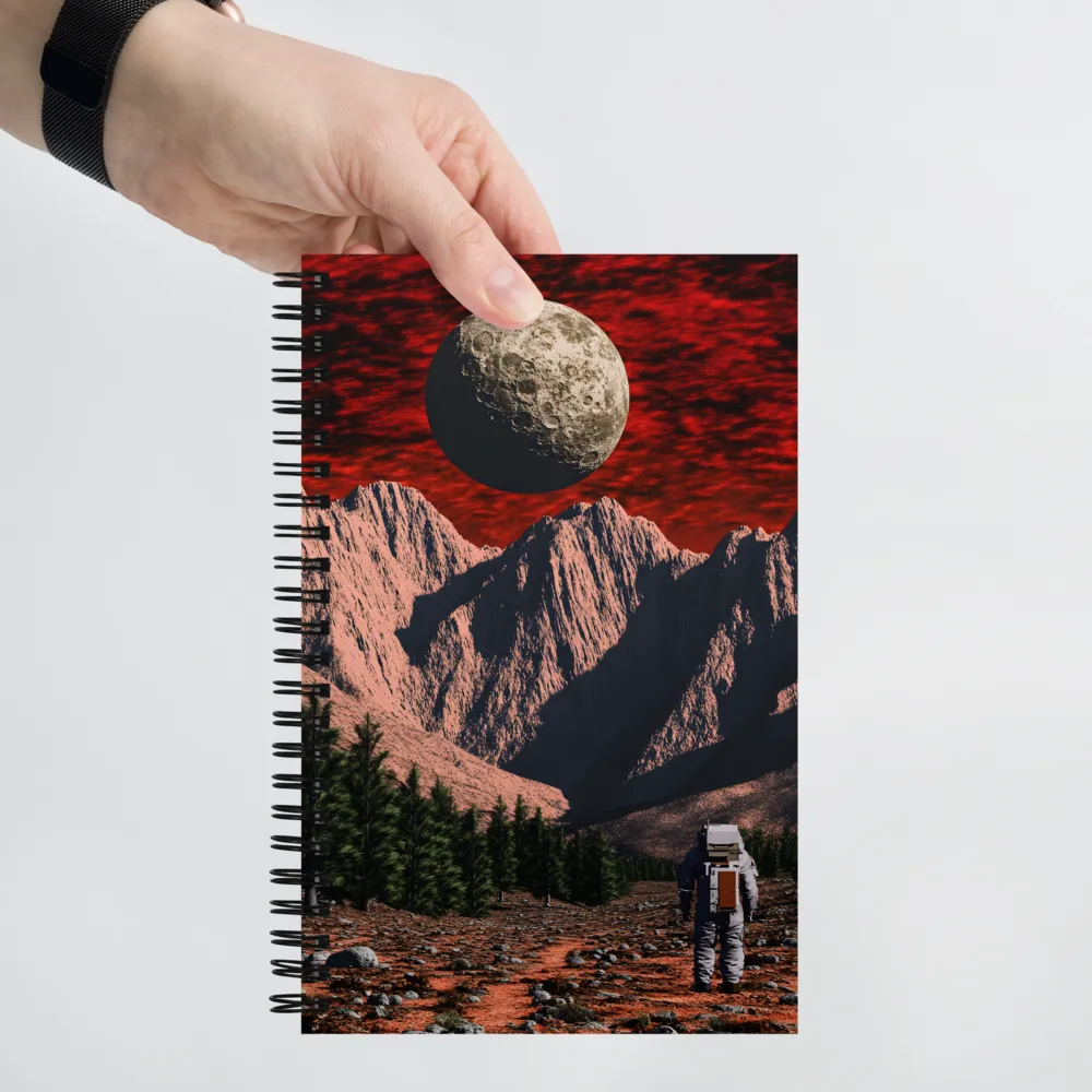 Beyond the Mountains: An Astronaut's Journey | Spiral Notebook