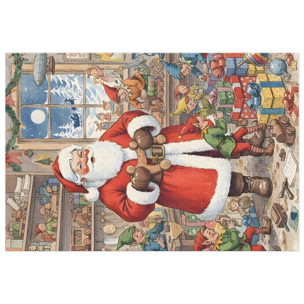 Santa's Busy Workshop 
 Jigsaw Puzzle in Tin Box