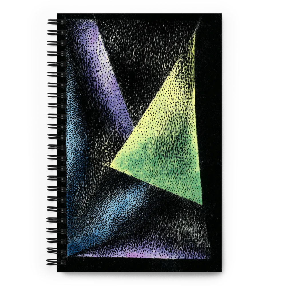 Dynamic Geometric Harmony | Spiral Notebook