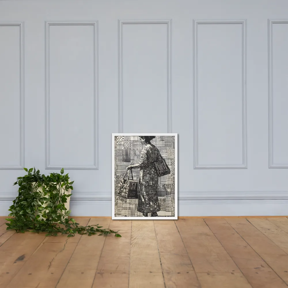 Urban Reflections: A Shopping Narrative | Poster with White Frame | 18″×24″