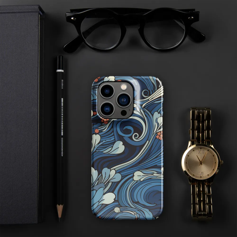 Nature's Elegance: An Oceanic Tapestry | Phone Case |  14 Pro | Snap Case | Glossy