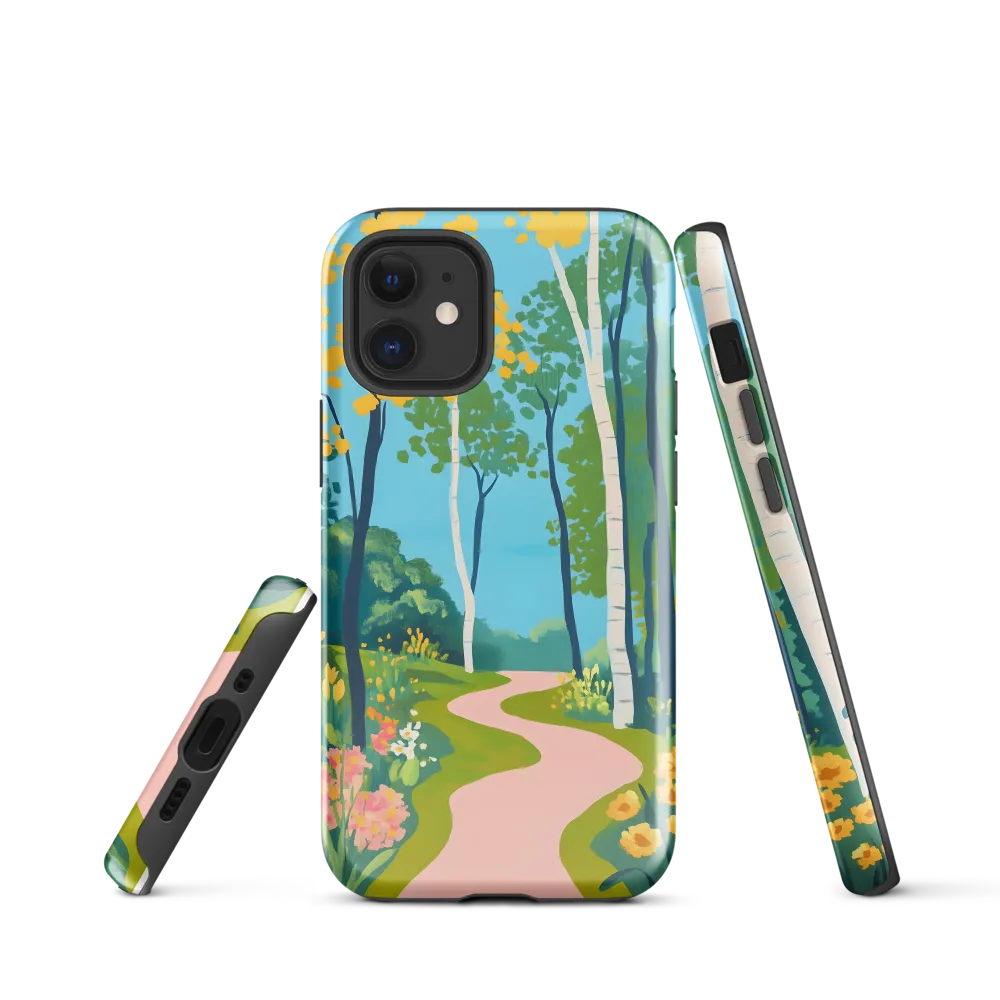The Winding Path of Nature | Phone Case |  12 mini | Tough Case | Glossy