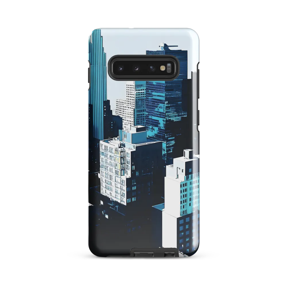 Urban Serenity: A Minimalist Cityscape | Phone Case |  S10 Plus | Tough Case | Glossy