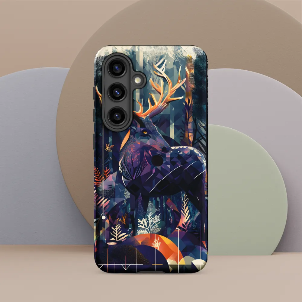 Majestic Serenity: A Geometric Forest Encounter
