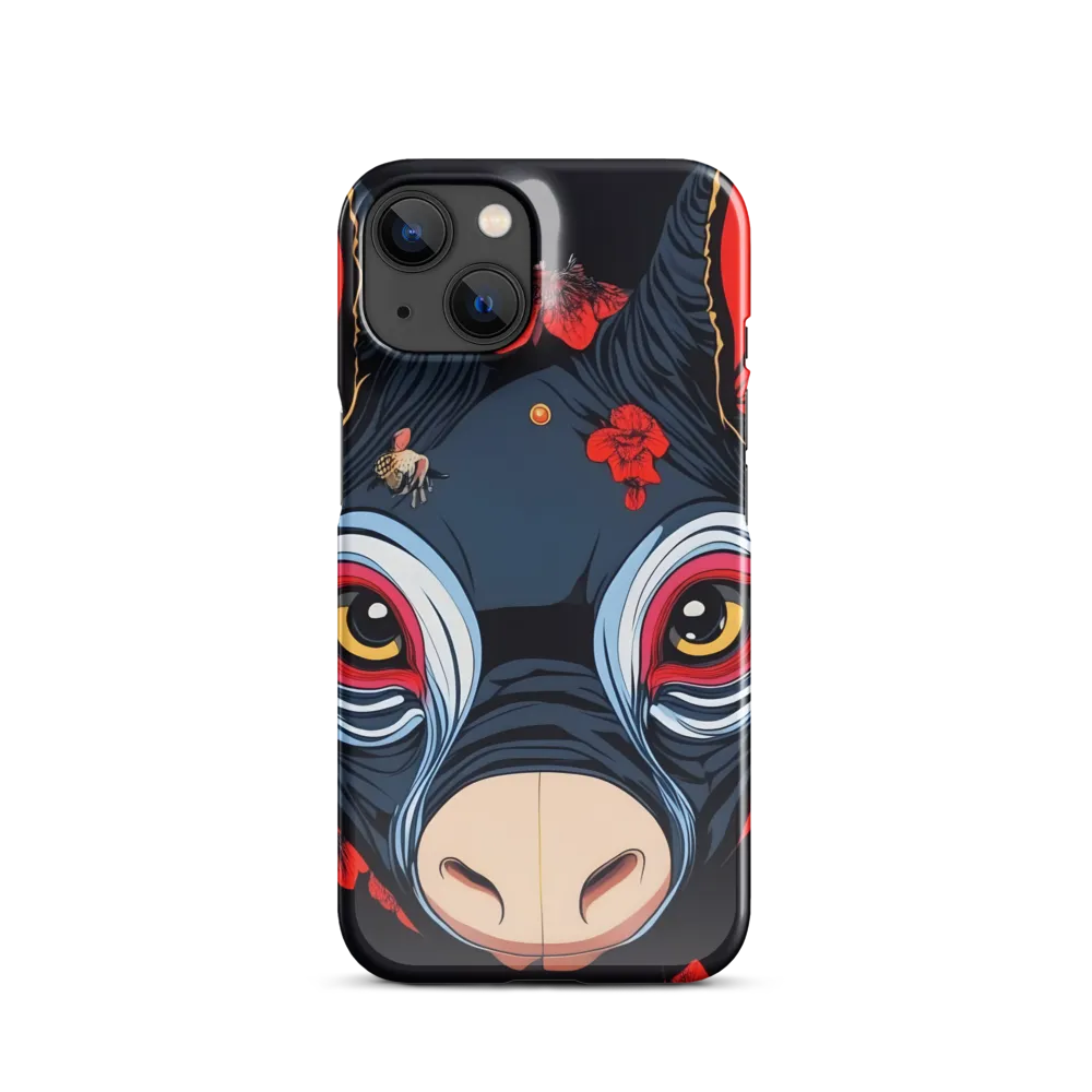 Mystical Bull with Floral Motifs