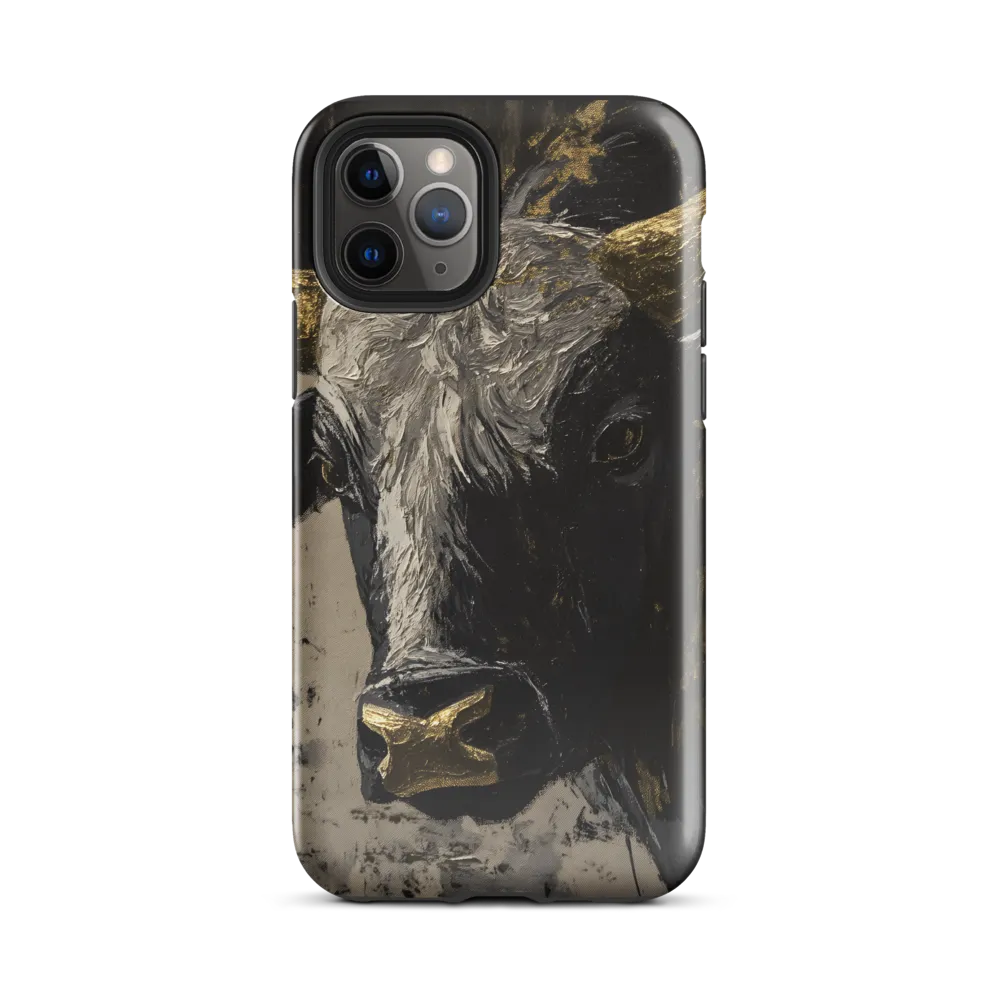 Majestic Bull: The Power in Black and Gold