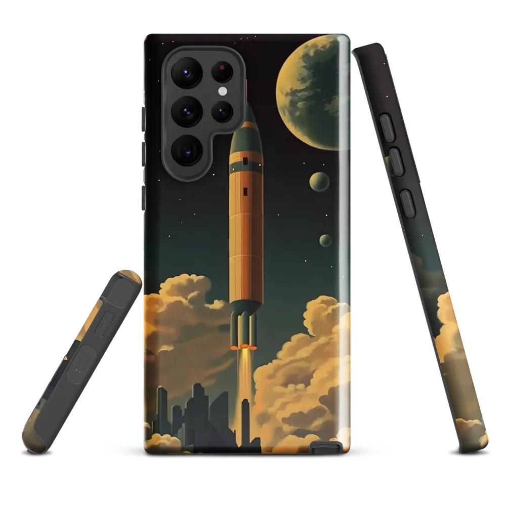 Journey Through the Cosmic Frontier | Phone Case |  S22 Ultra | Tough Case | Glossy