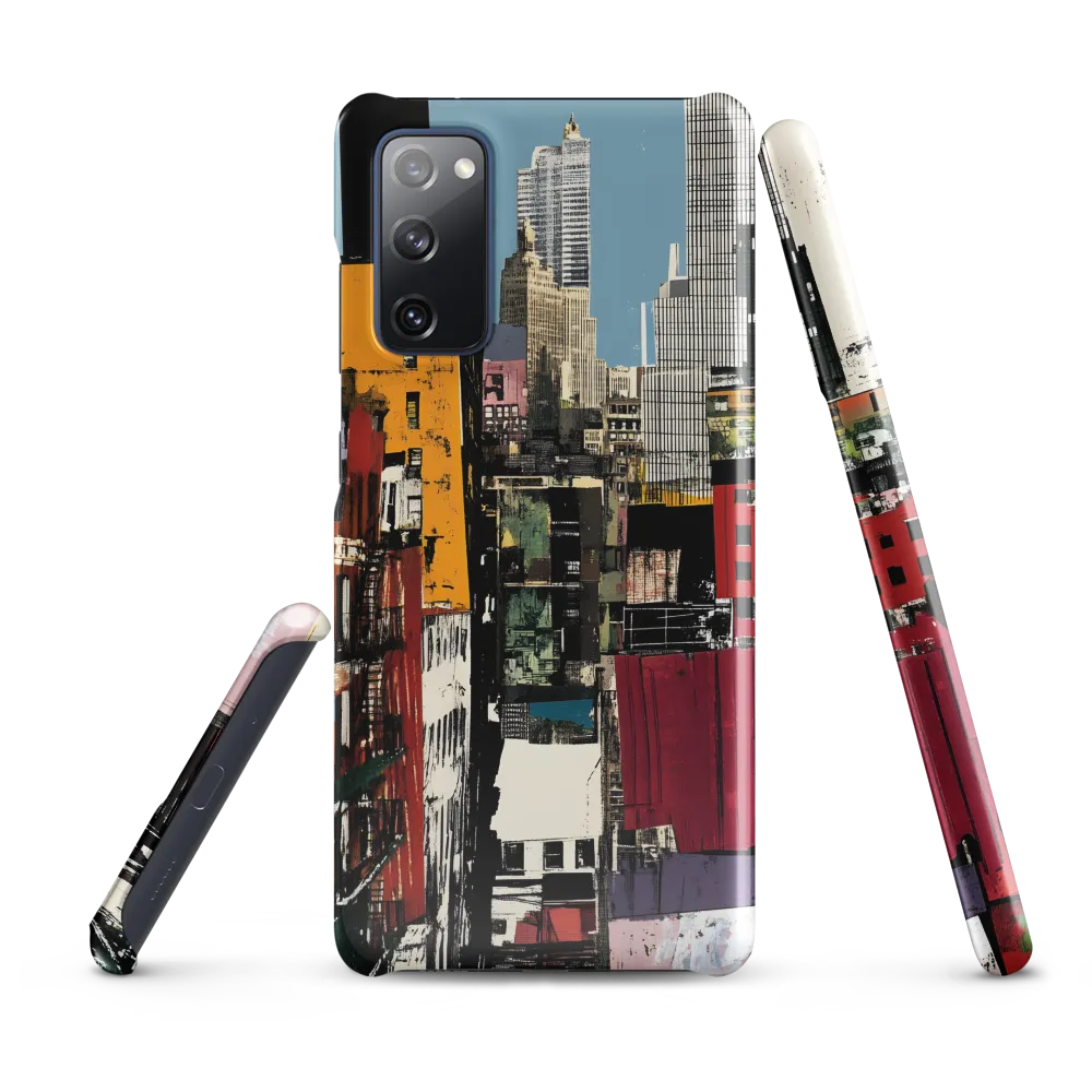 Urban Collage: A Vivid Cityscape | Phone Case |  S20 FE | Snap Case | Glossy