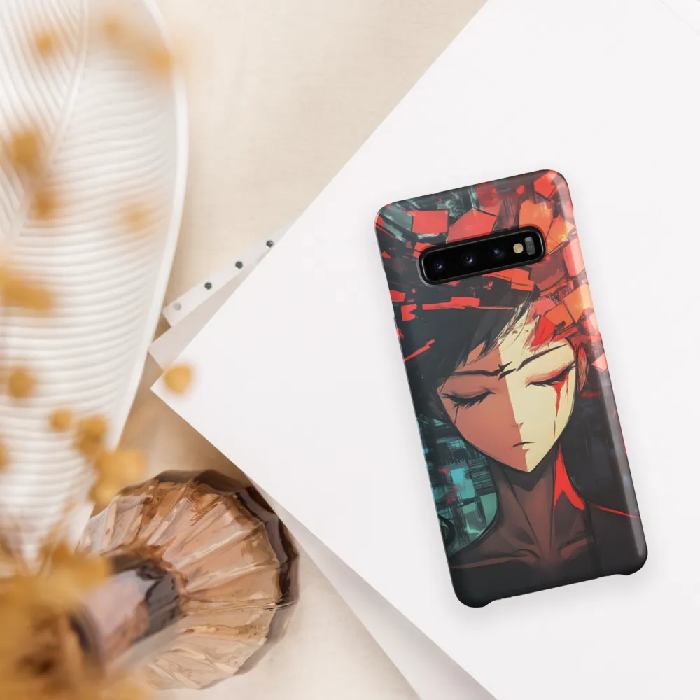 Fragmented Mind: The Silent Struggle | Phone Case |  S10 | Snap Case | Matte