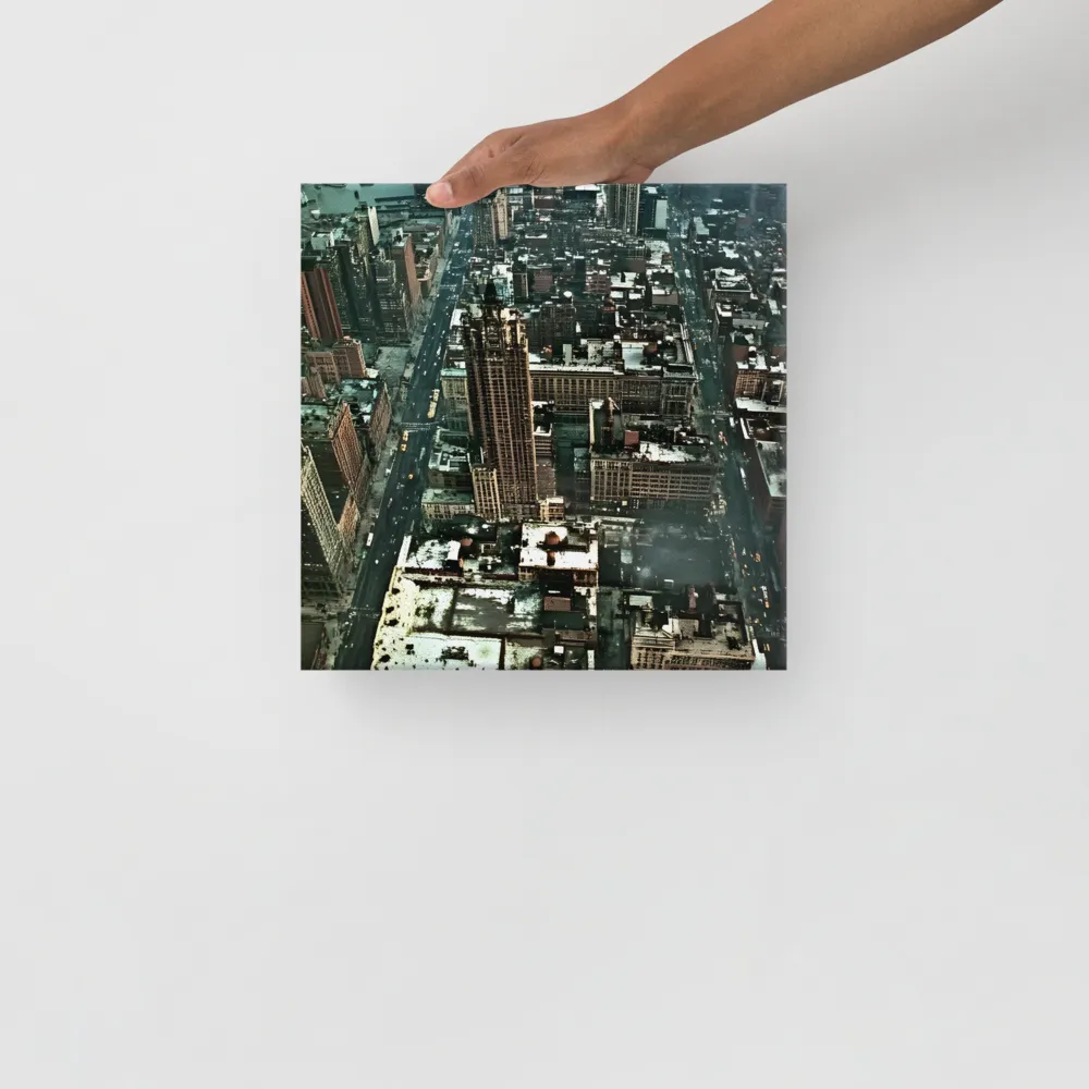 Aerial Symphony of Urban Life | Canvas | 12″×12″