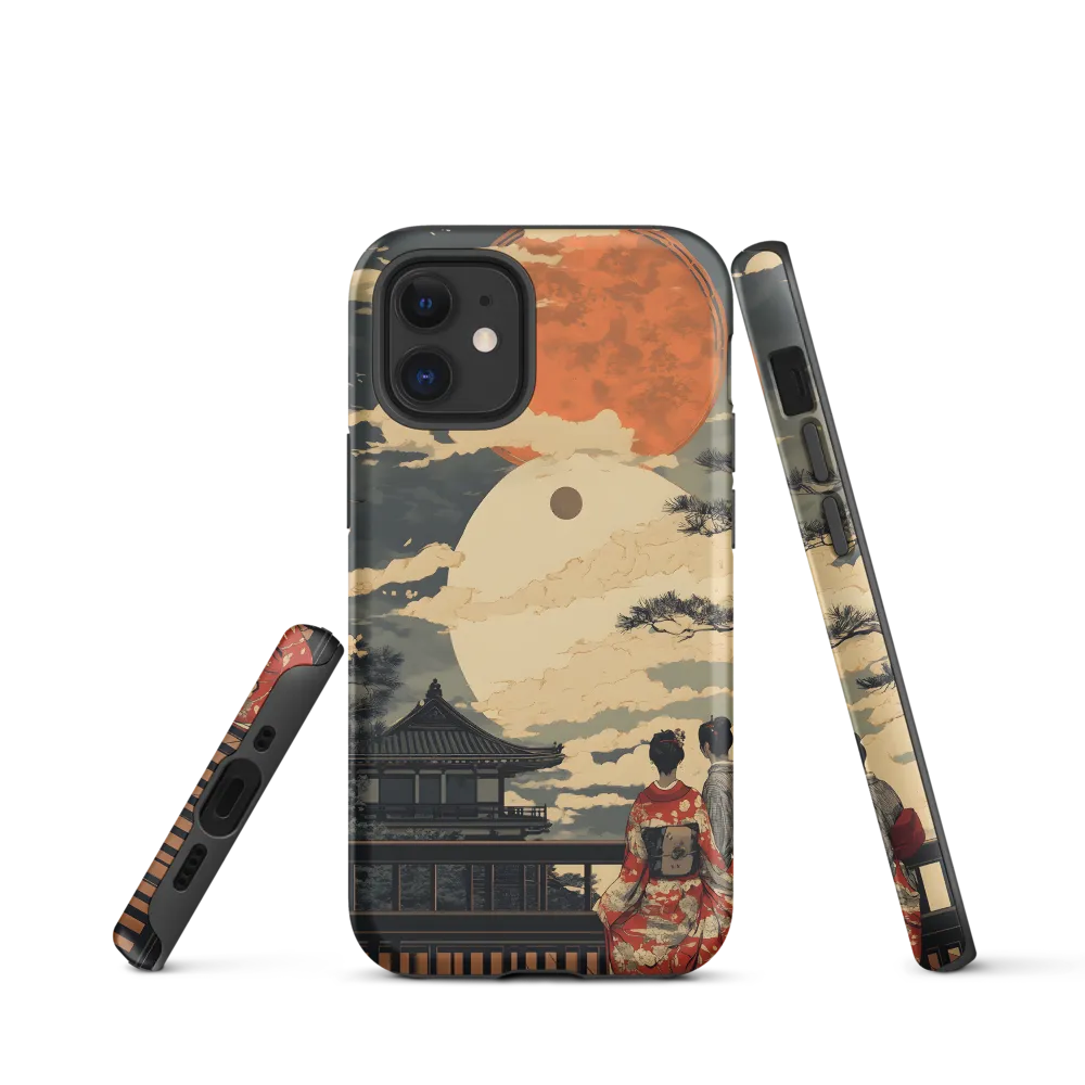 Under the Embrace of the Moon | Phone Case |  12 mini | Tough Case | Matte