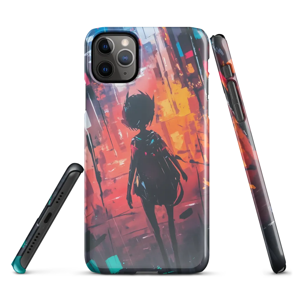 Silhouette in the Urban Abyss | Phone Case |  11 Pro Max | Snap Case | Glossy