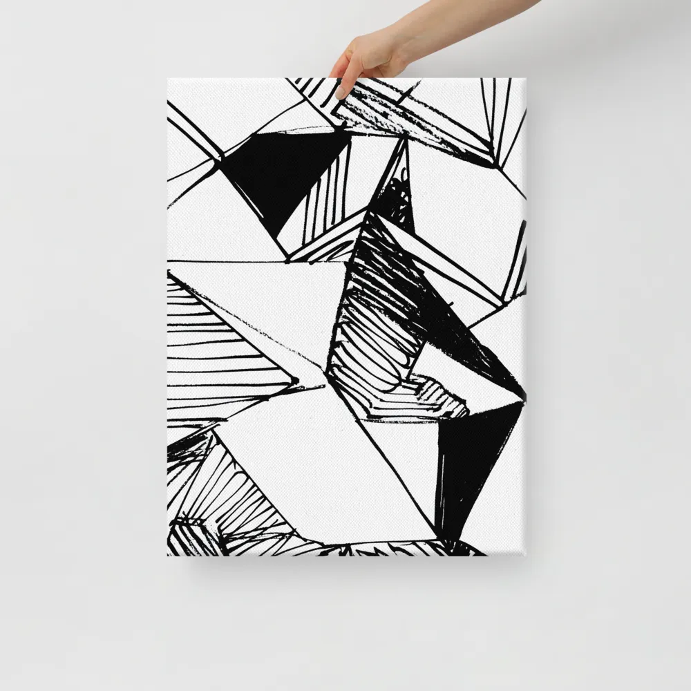 Dynamic Geometry in Ink | Canvas | 18″×24″