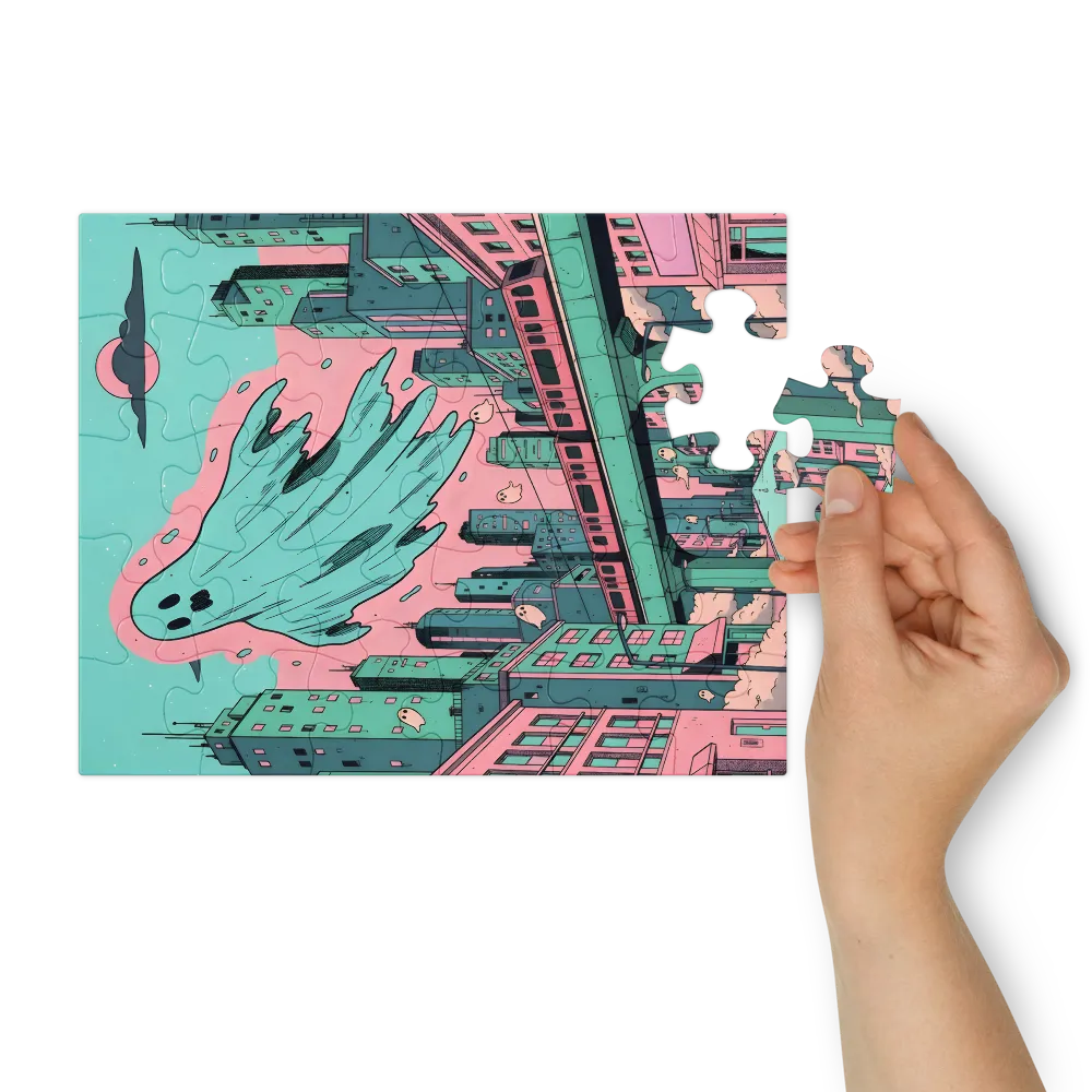 Spectral Overpass 
 Jigsaw Puzzle in Tin Box