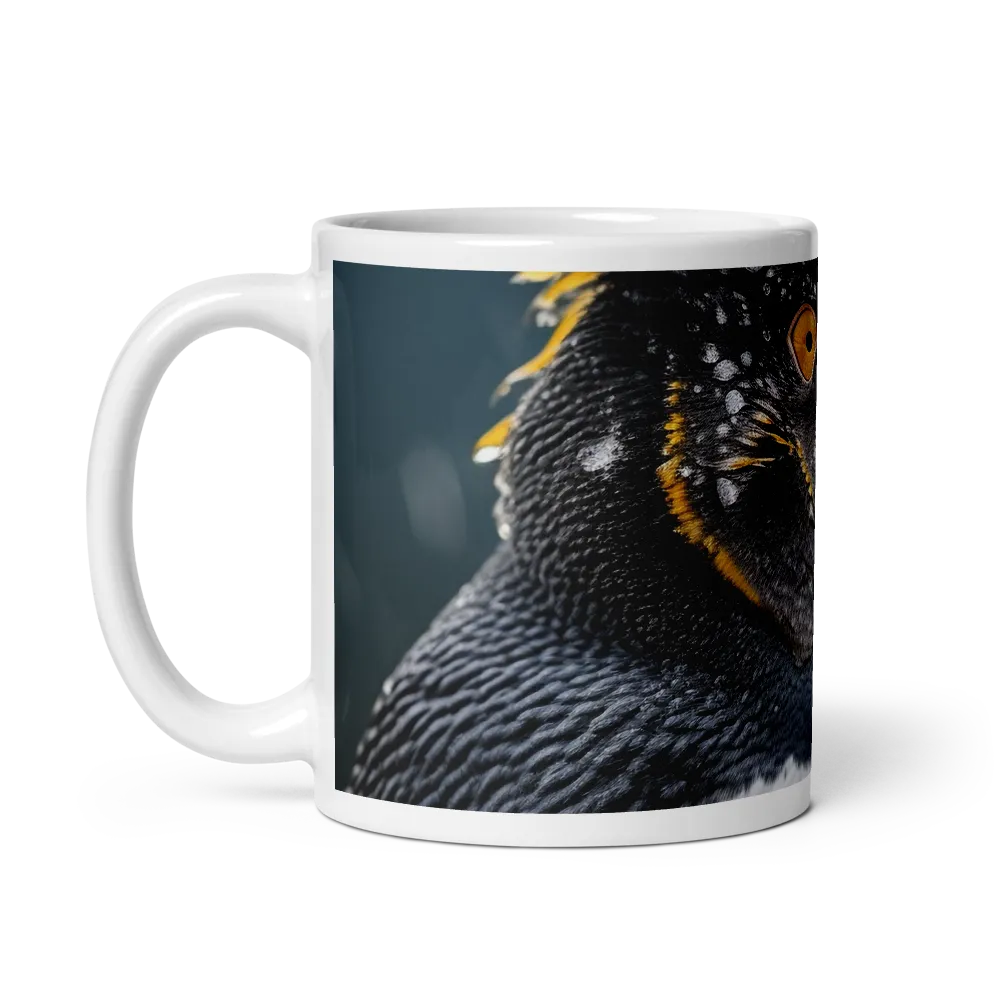 Silent Majesty: A Portrait of the Penguin | Mug with White inside | 11 oz