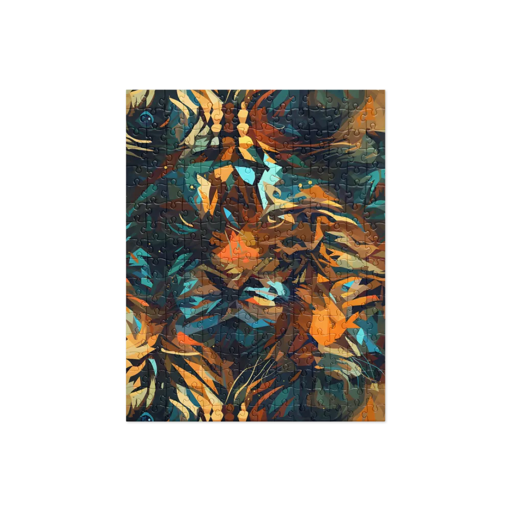 Wild Symphony: Abstract Tigers | Jigsaw Puzzle | 252/520 pieces