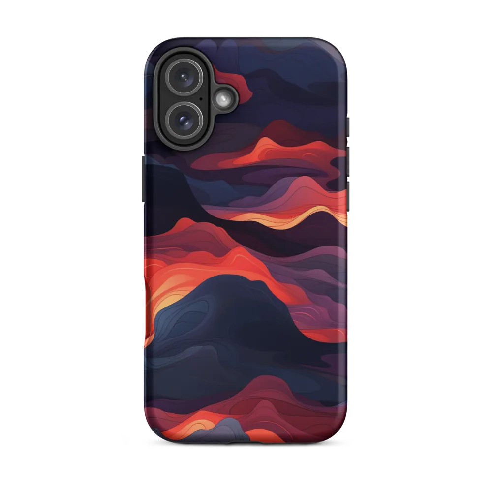 Ethereal Waves of Color | Phone Case |  16 Plus | Tough Case | Matte
