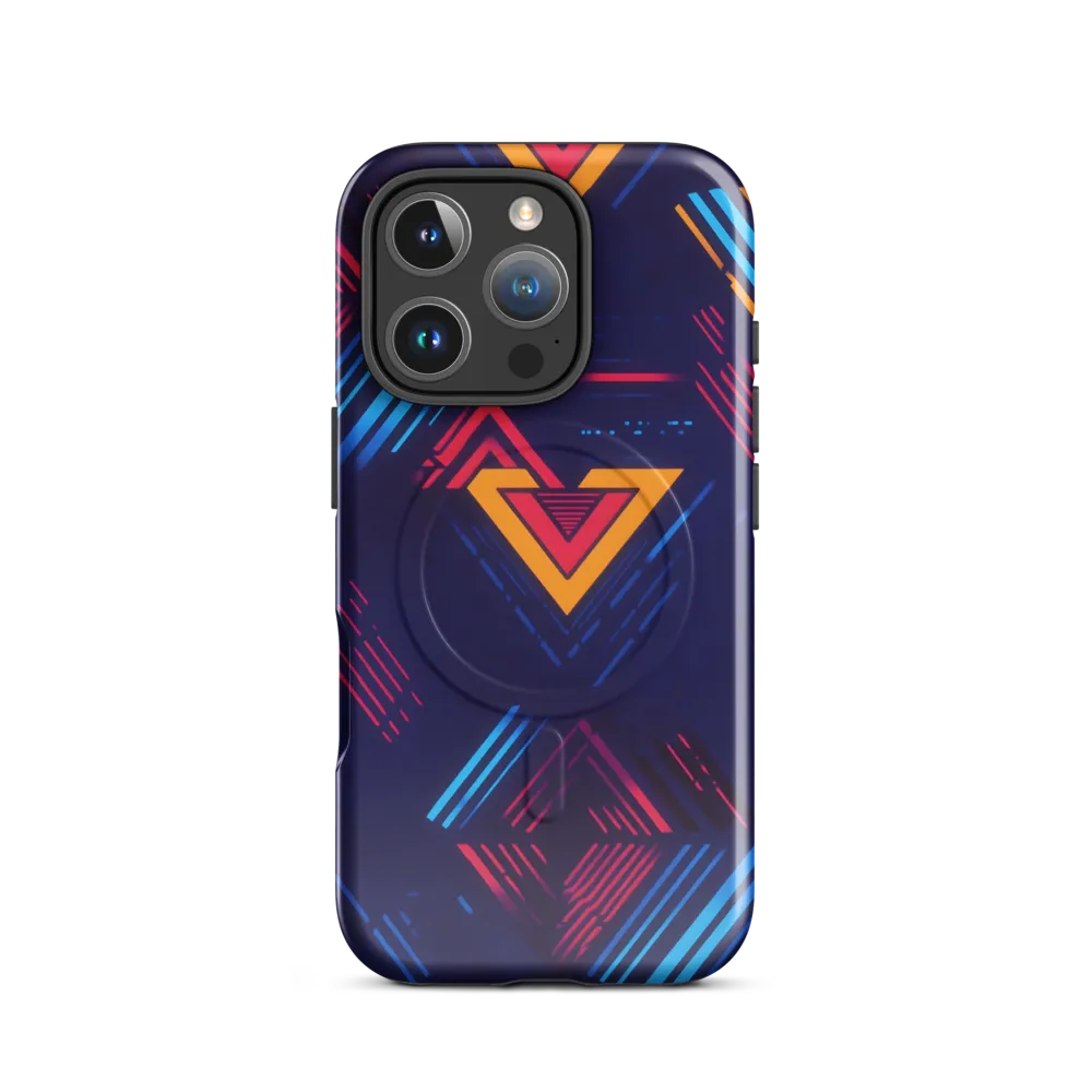 Dynamic Geometric Symphony | Phone Case |  16 Pro | MagSafe® Tough Case | Glossy