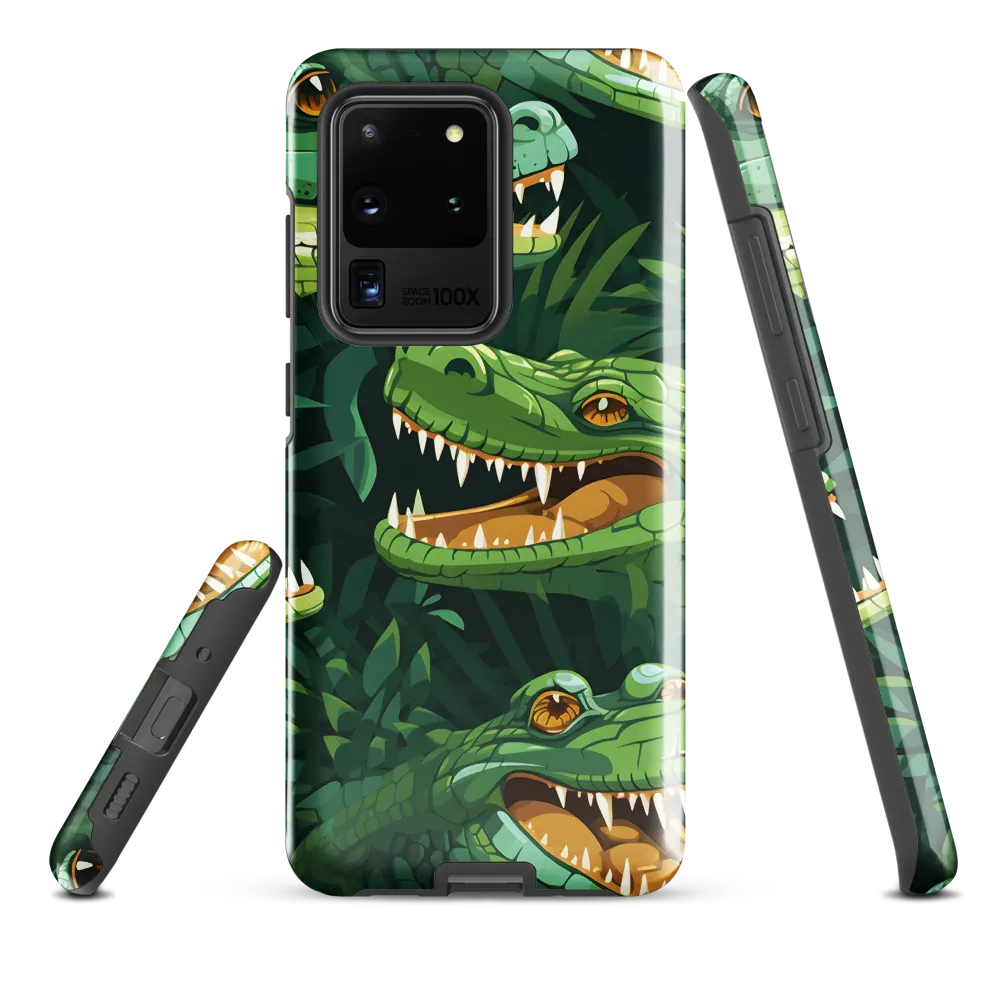 Fierce Crocodilian Medley | Phone Case |  S20 Ultra | Tough Case | Glossy