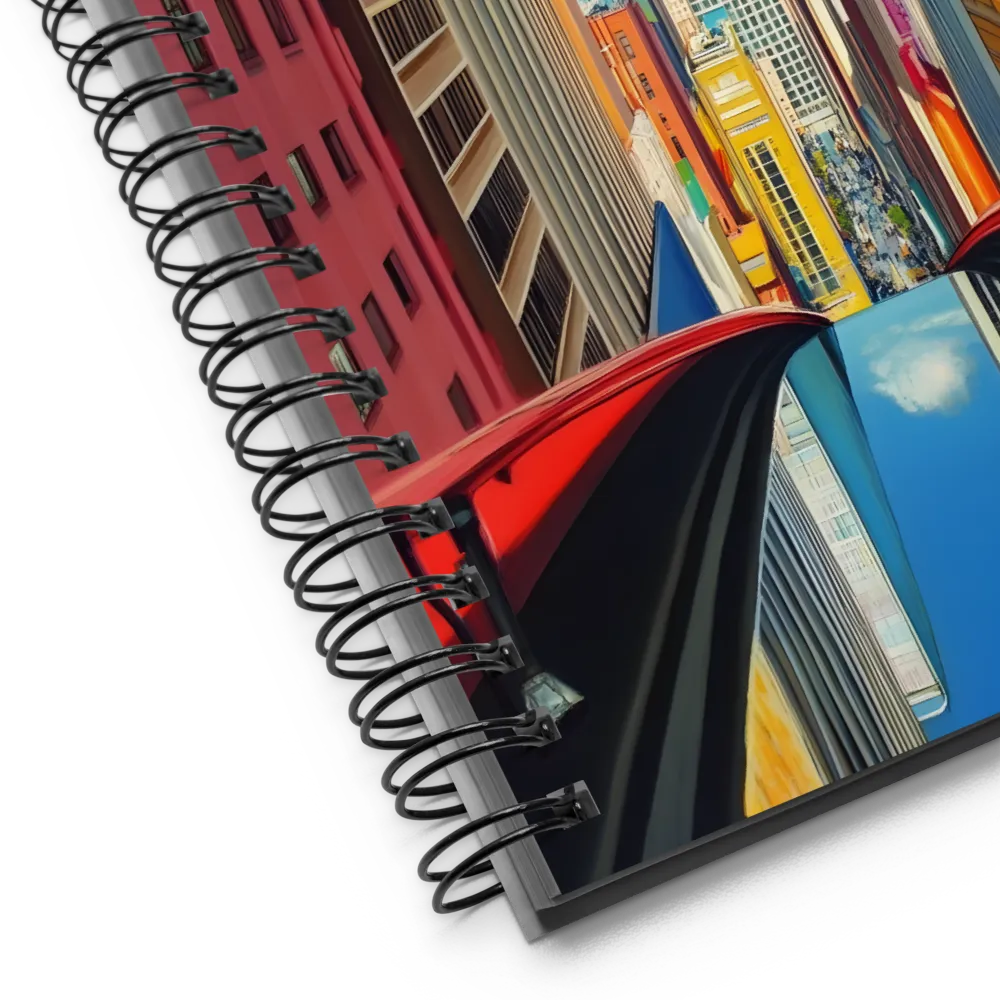 Urban Symphony: A Hyperrealistic Perspective | Spiral Notebook