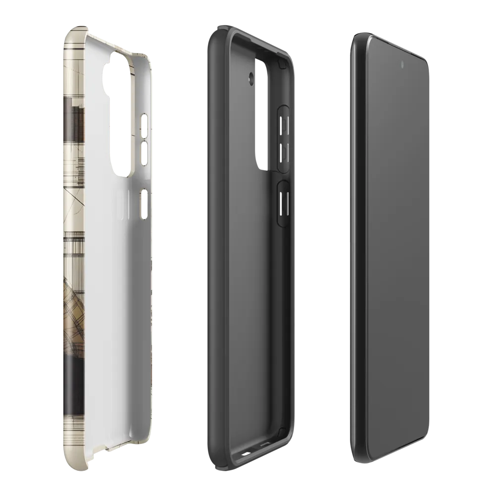 Quiet Reflections in Line | Phone Case |  S21 Plus | Tough Case | Glossy