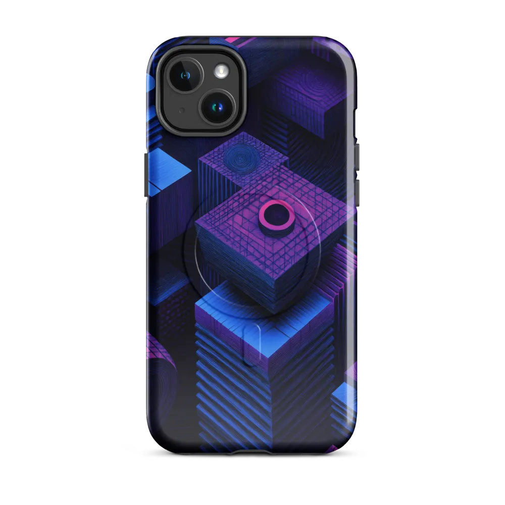 Geometric Dreams in Blue and Purple