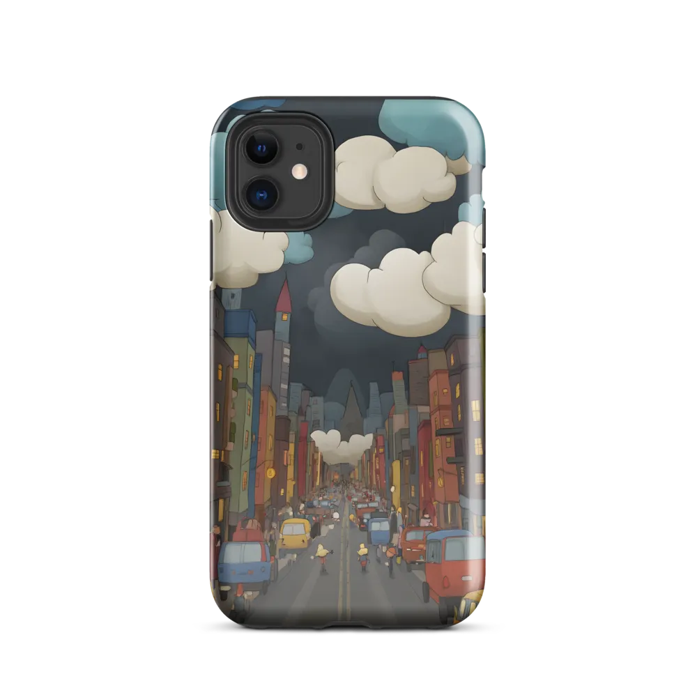 Urban Symphony: A City Awakens at Dusk | Phone Case |  11 | Tough Case | Glossy