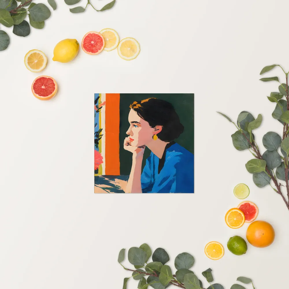 Pensive Profile 
 Poster | 12″x 12″