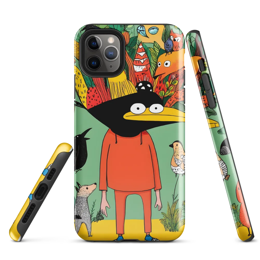 Whimsical Encounter in a Colorful Jungle | Phone Case |  11 Pro Max | Tough Case | Glossy