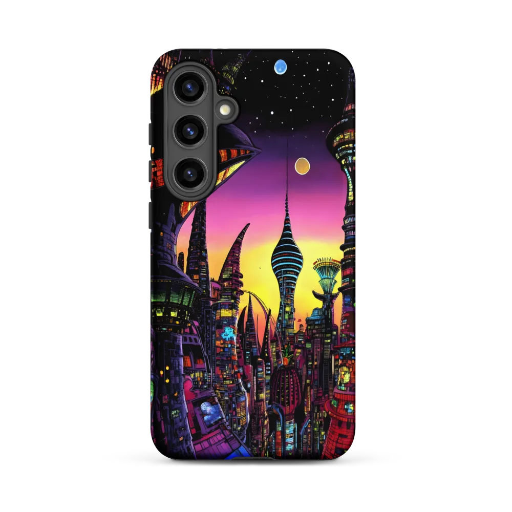 Futuristic Cityscape at Dusk