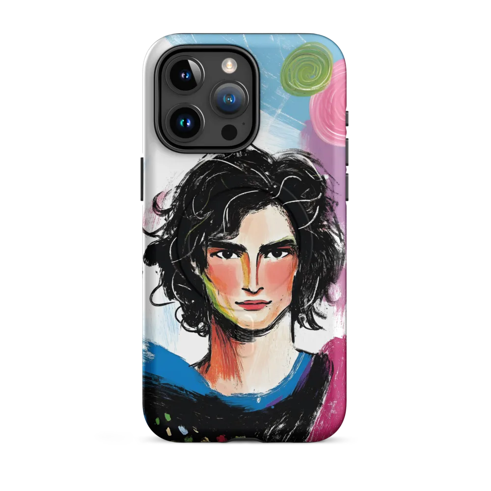 Vibrant Portrait of Youth | Phone Case |  15 Pro Max | MagSafe® Tough Case | Matte