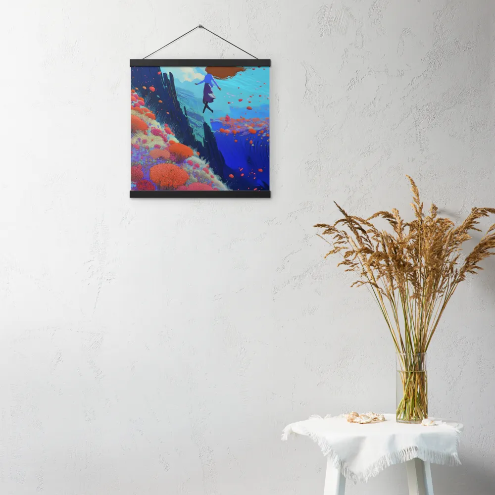 Whispers of Freedom | Poster With Black Wood Hanger | 16″×16″