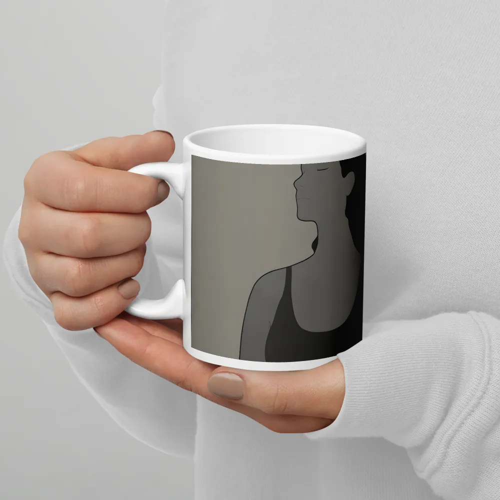 Serenity in Monochrome | Mug with White inside | 11 oz