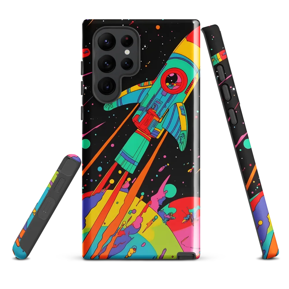 Cosmic Voyage: The Neon Lift-Off
