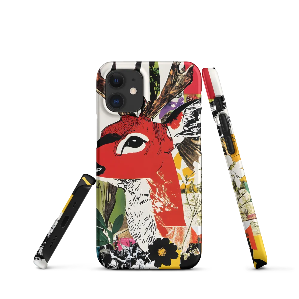 Vibrant Harmony: The Deer in Nature | Phone Case |  12 Mini | Snap Case | Matte