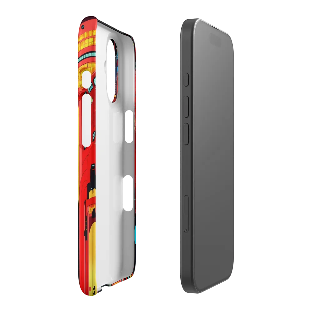 Neon Dreams: A Cyberpunk Cityscape | Phone Case |  16 | Snap Case | Matte